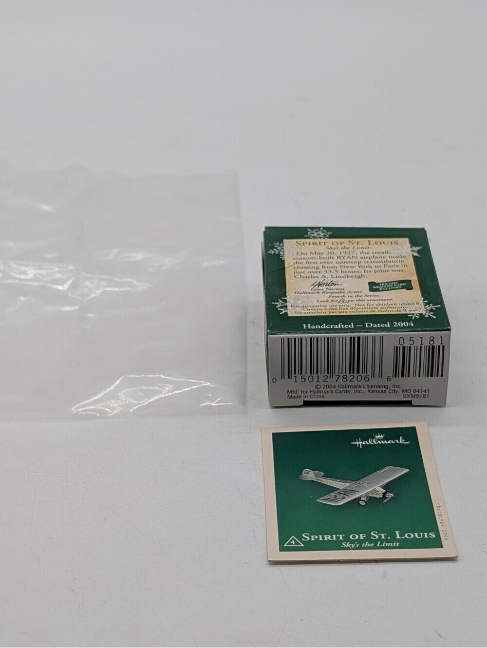 2004 Hallmark Keepsake Miniature Ornament Spirit of St Louis Skys the Limit 4 - Picture 7 of 8